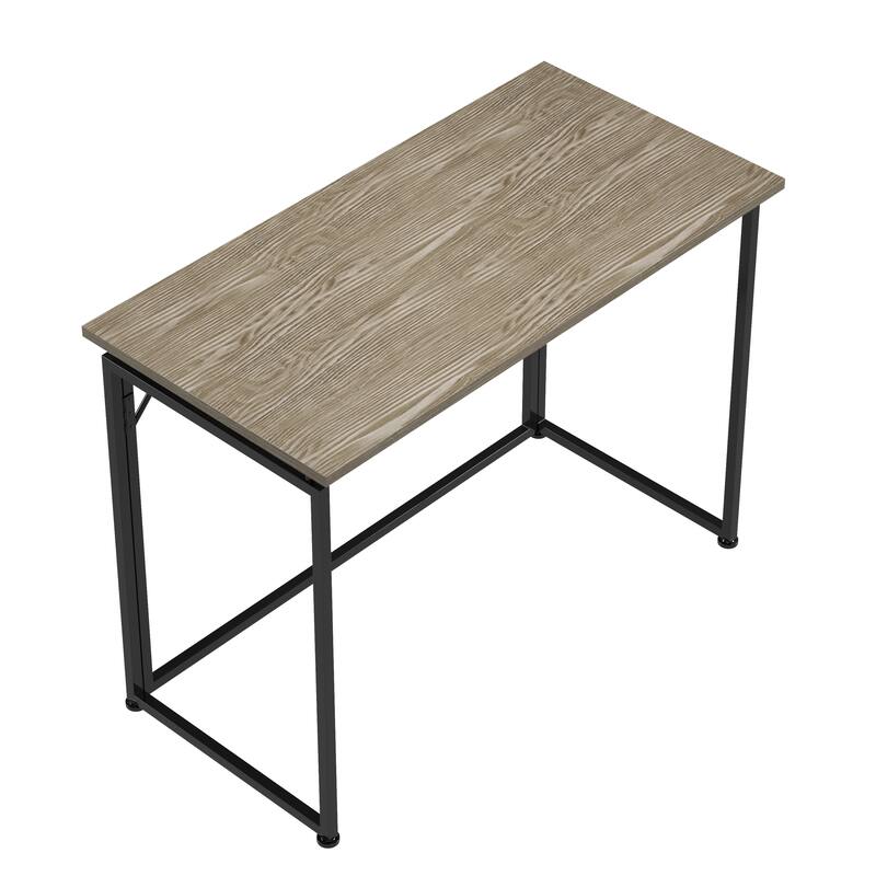 Space-Saving Folding Computer Desk - Convenient, Collapsible Design with Sturdy Steel Legs for Small Rooms