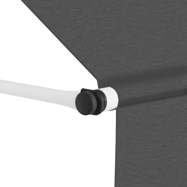 Shop Vidaxl Manual Retractable Awning 59 Anthracite Overstock