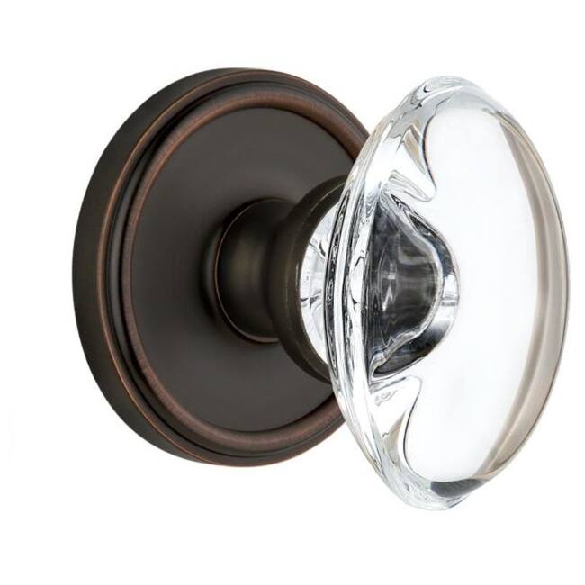 Grandeur Georgetown Solid Brass Rose Single Dummy Knob with Provence - Timeless Bronze