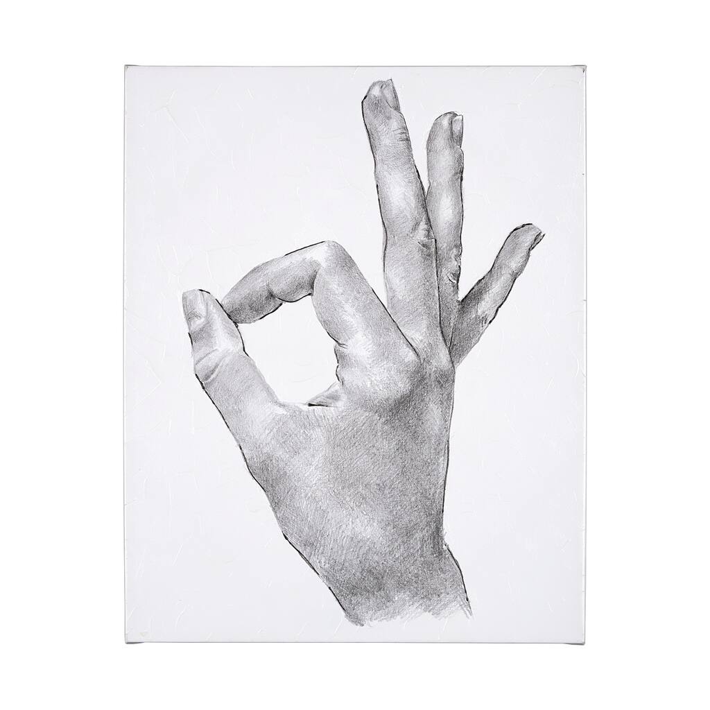 Hand Signs III (40 x 50) Canvas Art Print