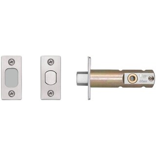 Replacement Dead Latch For Most Cylindrical Imports – 2-3/8" Backset, US32D Finish