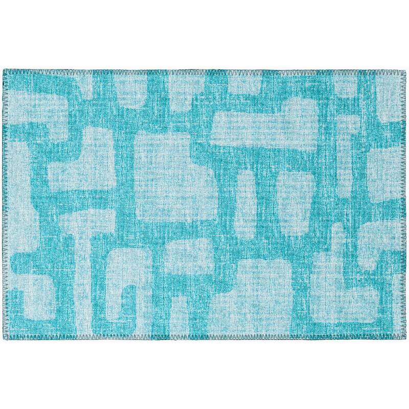 Indoor/ Outdoor Addison Yuma Modern Cobblestone Washable Area Rug