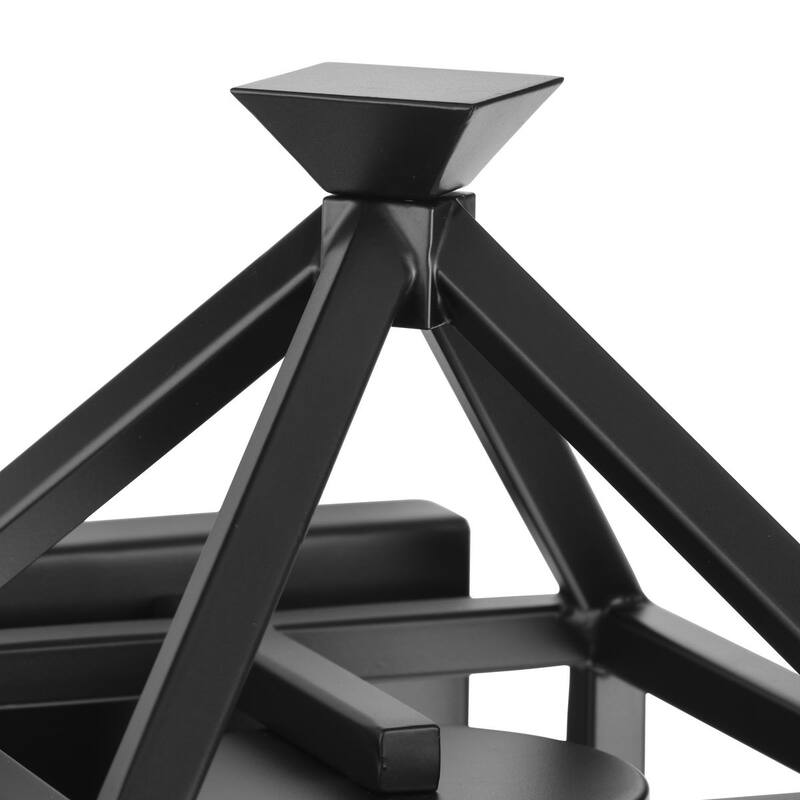 Stallworth Collection One-Light Matte Black Contemporary Outdoor Large Wall Lantern - 9 in x 11 in x 18 in
