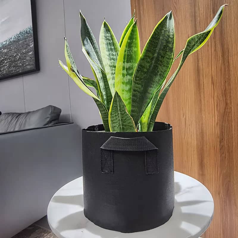 Agfabric grow bag for Vegetables,3gal,5 Pack,Black - 7gal