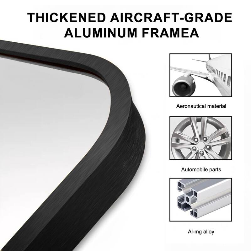 20 in./ 24 in. Rectangular Framed Wall Mounted Bathroom Mirror