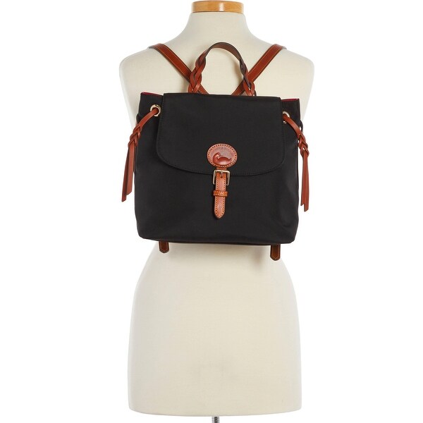 dooney nylon flap backpack
