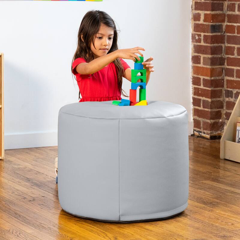 Jaxx Spring Modular Pouf Classroom Bean Bag Seat, Premium Vinyl