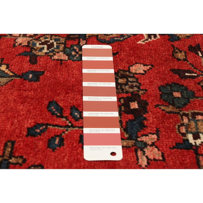 ECARPETGALLERY Hand-knotted Anadol Red Wool Rug - 3'5 x 9'6