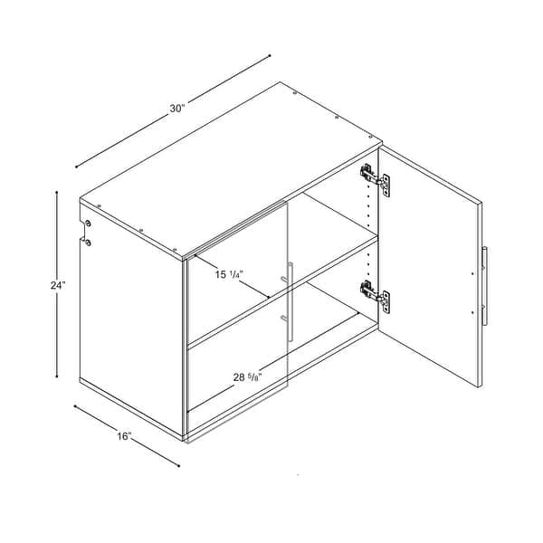 dimension image slide 3 of 7, Prepac HangUps 120-inch 6-piece Storage Cabinet Set I