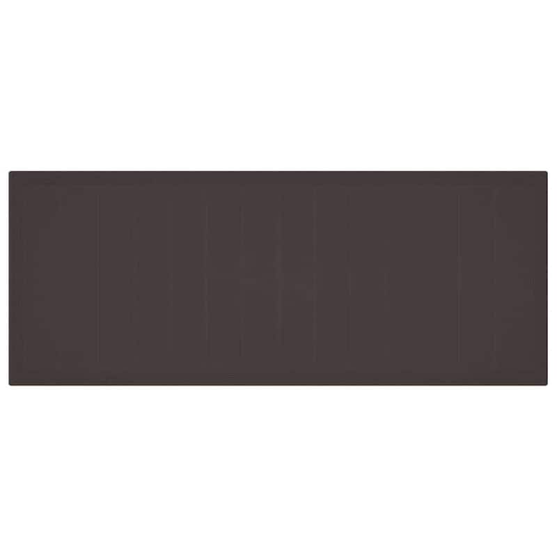 vidaXL Garden Table Anthracite/Brown poly rattan - 98.4 x 39.4 x 28.7 inch