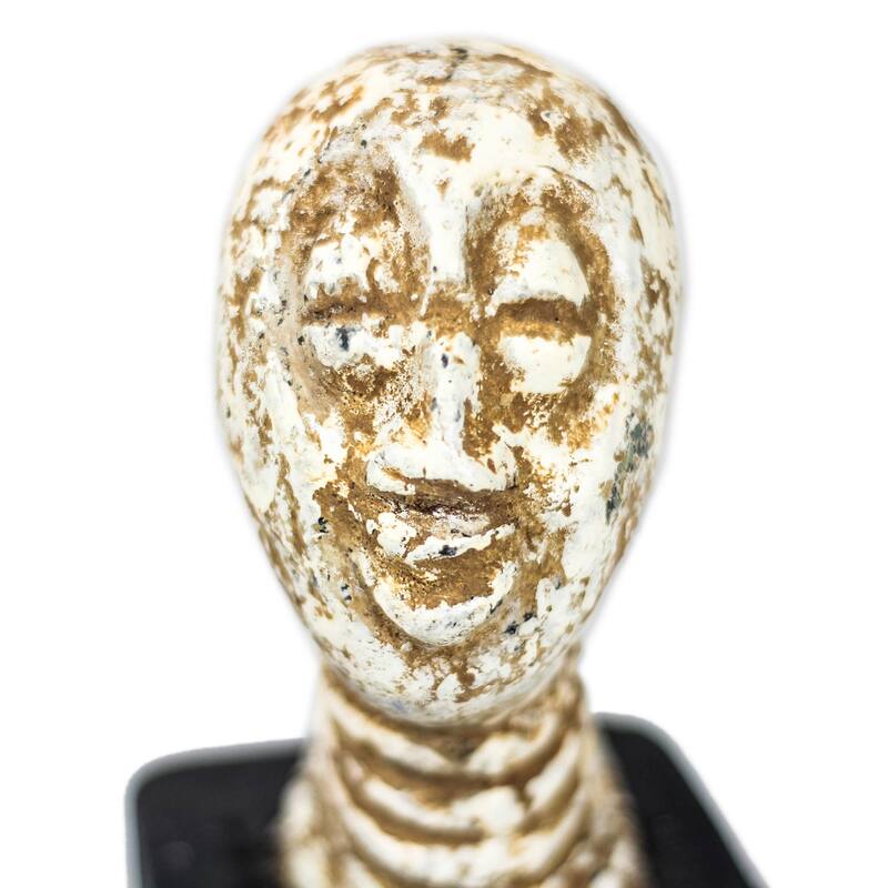 Novica Handmade Jolly Head Ceramic Sculpture