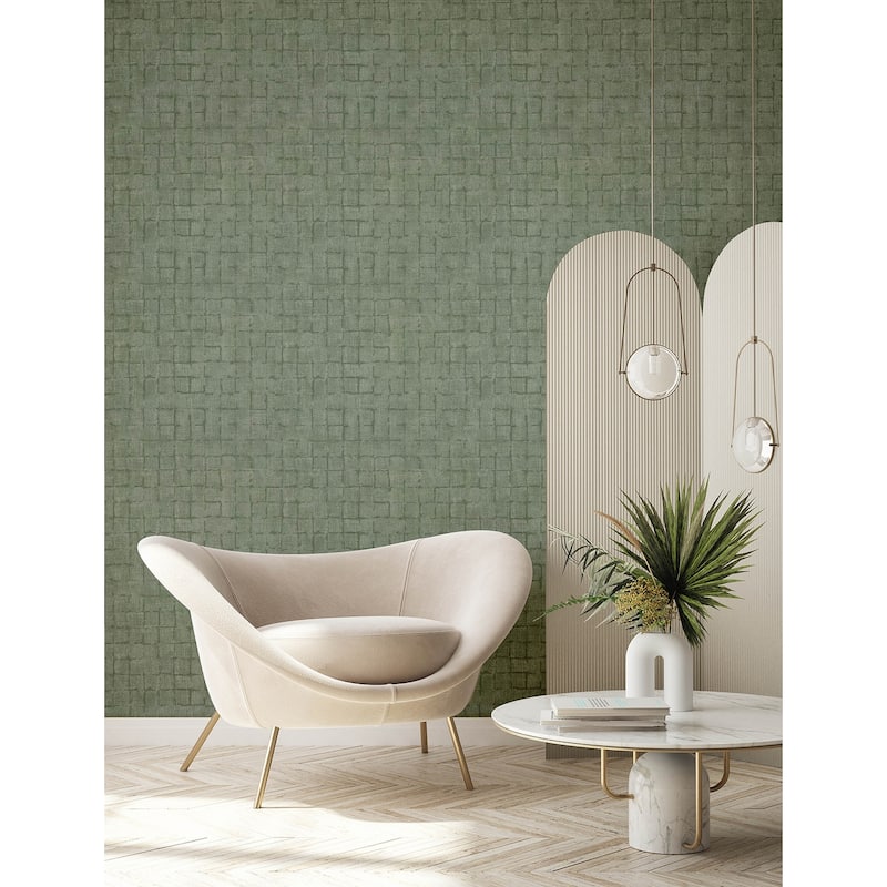 Ezra Platinum Arch Wallpaper