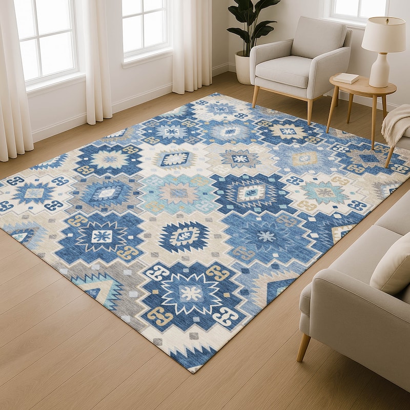 Premium Washable Super Soft Southwest Tribal Mayfield Rug