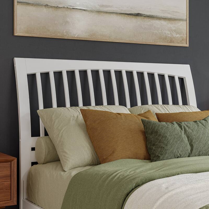 Orleans Solid Wood Low Profile Sleigh Platform Bed