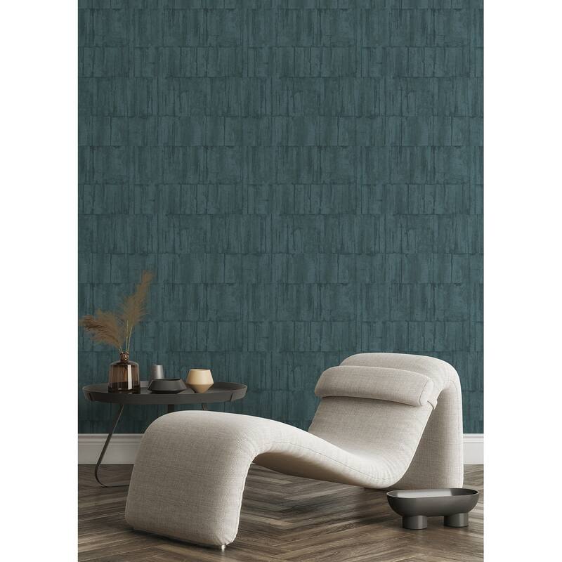 Advantage Buck Teal Horizontal Wallpaper - 20.9 x 396 x 0.025