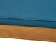 preview thumbnail 4 of 17, Nadine Outdoor Acacia Wood Chaise Lounge and Cushion Set by Christopher Knight Home