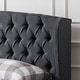 preview thumbnail 12 of 44, Costello Upholstered Tufted Fabric Queen Bed Set by Christopher Knight Home