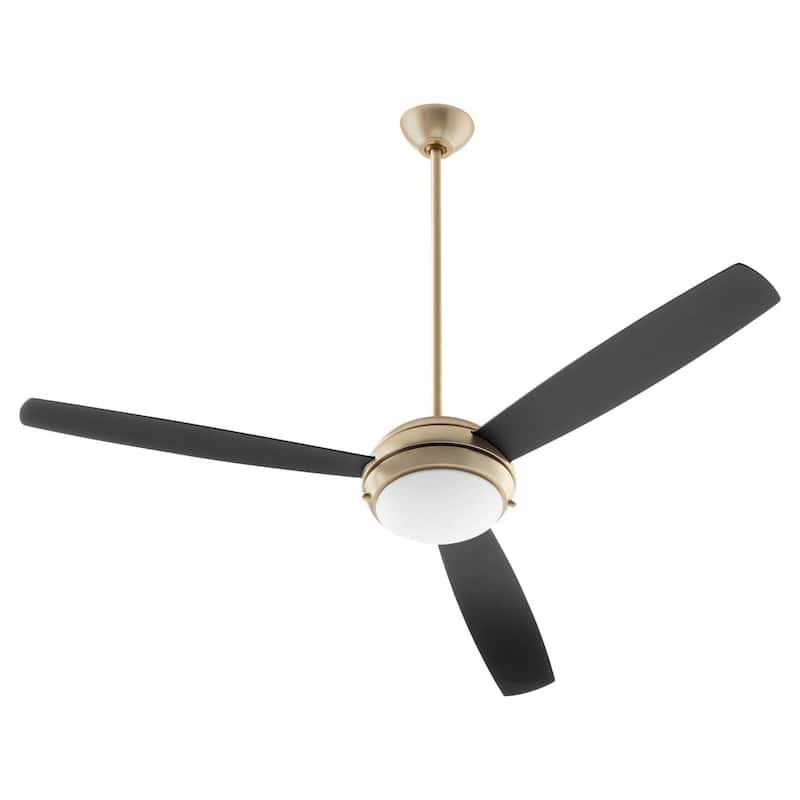 Quorum International 20603 Expo 60" 3 Blade Indoor Ceiling Fan - Aged Brass