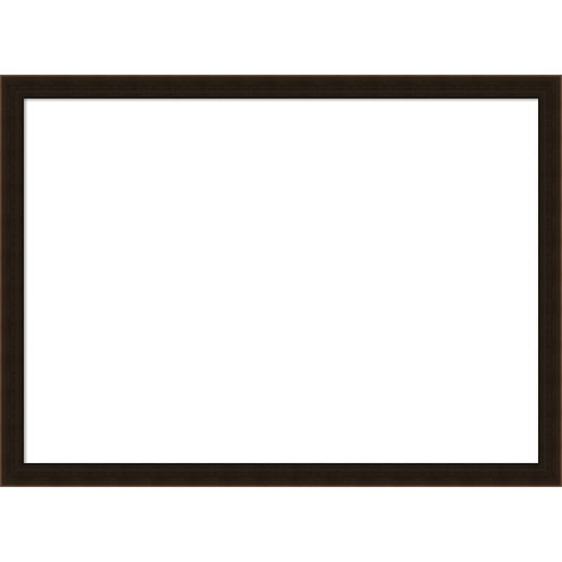 Amanti Art Espresso Brown Framed Dry Erase Magnetic Board