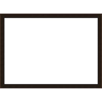 Amanti Art Espresso Brown Framed Dry Erase Magnetic Board