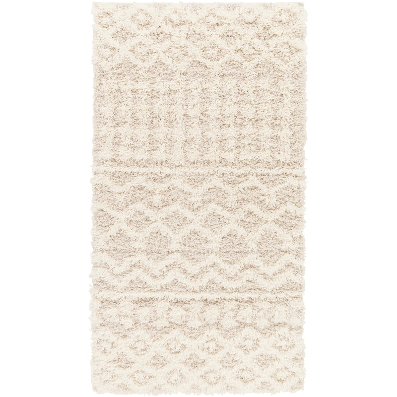 Livabliss Barbery Moroccan Border Plush Area Rug