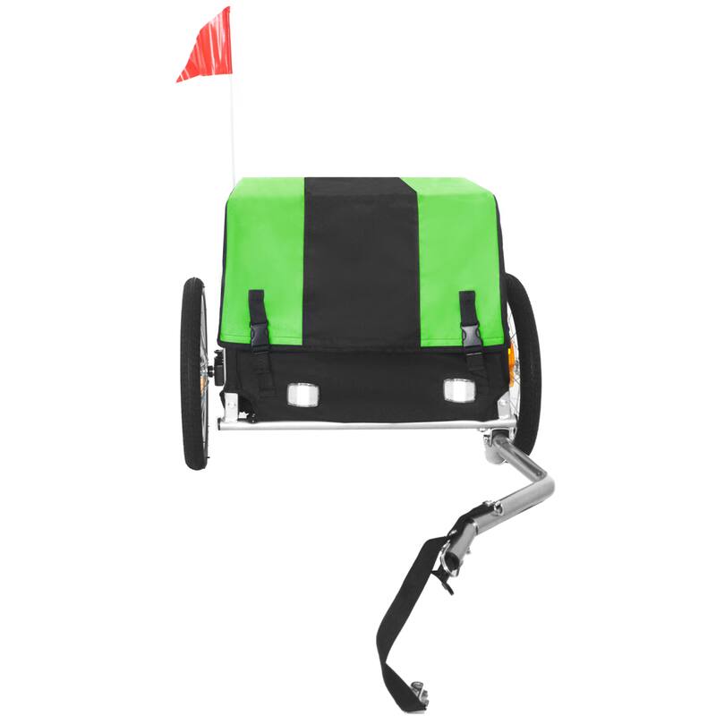 88 lbs Capacity Heavy-Duty Bike Cargo Trailer with Removable Waterproof Cover, 16" All-Terrain Wheels & Foldable Design