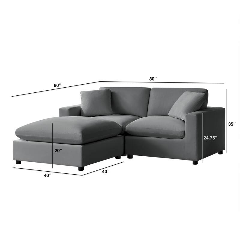 Cambrai Modular 3-piece Chofa by Greyson Living