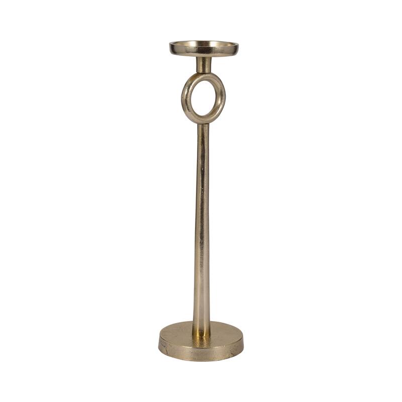 Sagebrook Home Simple Black Modern Iron Candle Holder