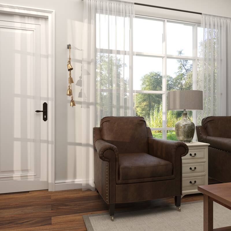 Gold or Red Metal Handmade Tibetan Inspired Decorative Cow Bell with Jute Hanging Rope