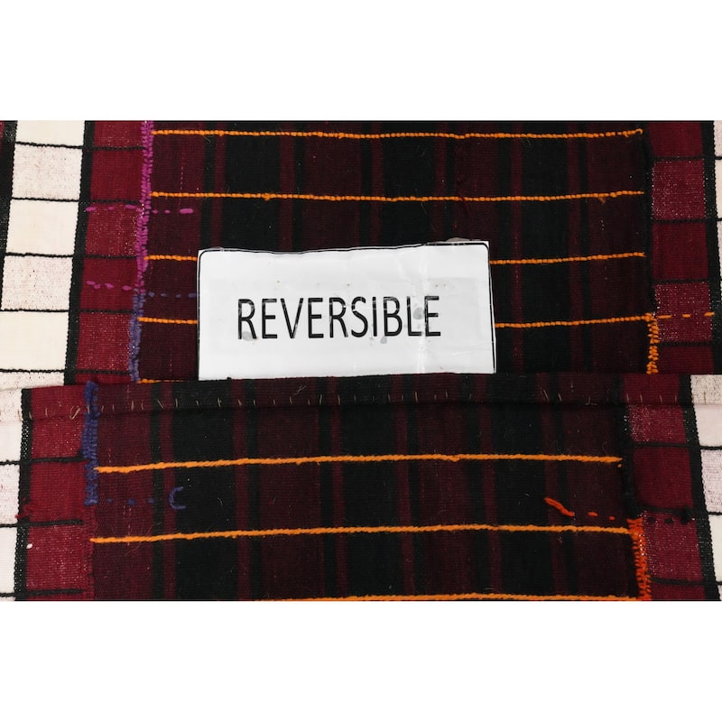 Hand Woven Oriental 100% Wool Carpet Southwestern Tribal Multi-Colored Kilim Runner Rug - 15' 11'' X 4' 2''