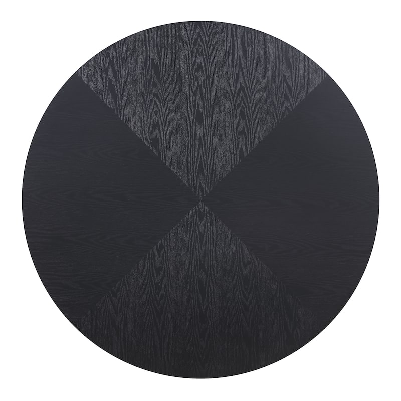 Christopher Knight Home - Malcolm Round Pedestal Dining Table - Black