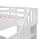 preview thumbnail 7 of 6, Full-Over-Full Stairway Bunk Bed, Can Be Divided into Two Individual Bedframe, Solid Wood Bedfram w/Storage Stairs & Guard Rail