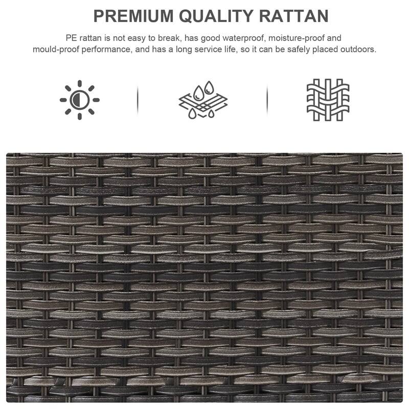 Outdoor 2 Sectional Sofa with Fire Pit Table Set