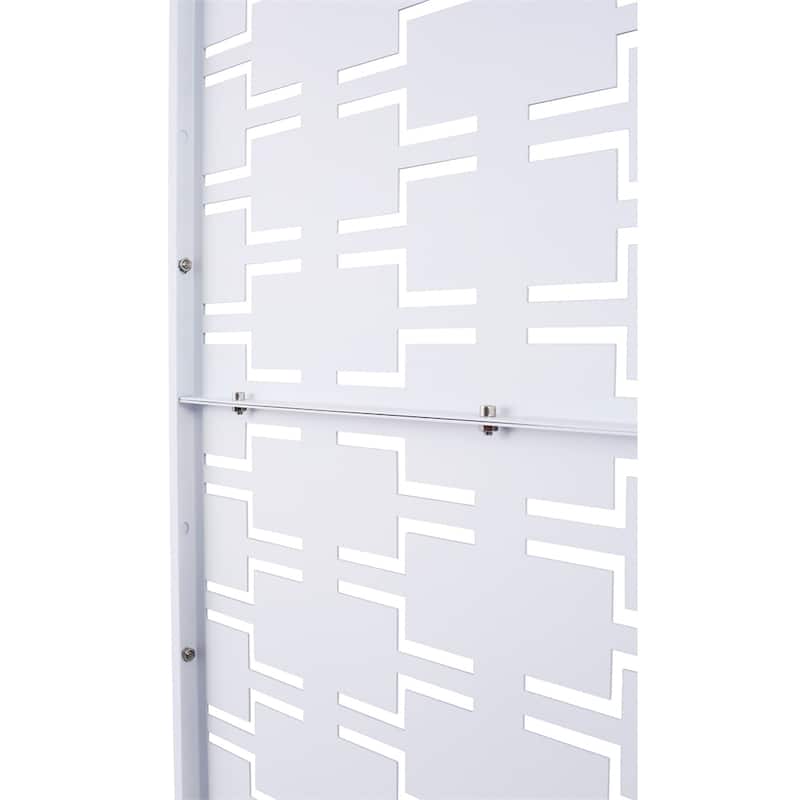 Outdoor & Indoor Privacy Screen Metal Privacy Screen 76" H×48" W