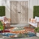 preview thumbnail 4 of 16, Nourison Aloha Leaf Print Vibrant Indoor/Outdoor Area Rug