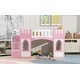 preview thumbnail 6 of 13, Twin Size Loft Bed with Storage Staircase and Window, Full-Length Guardrails & Underbed Storage Space
