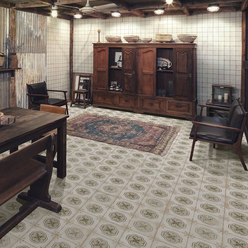 Merola Tile Kings Porto Flavia 17-5/8" x 17-5/8" Ceramic Floor and Wall Tile