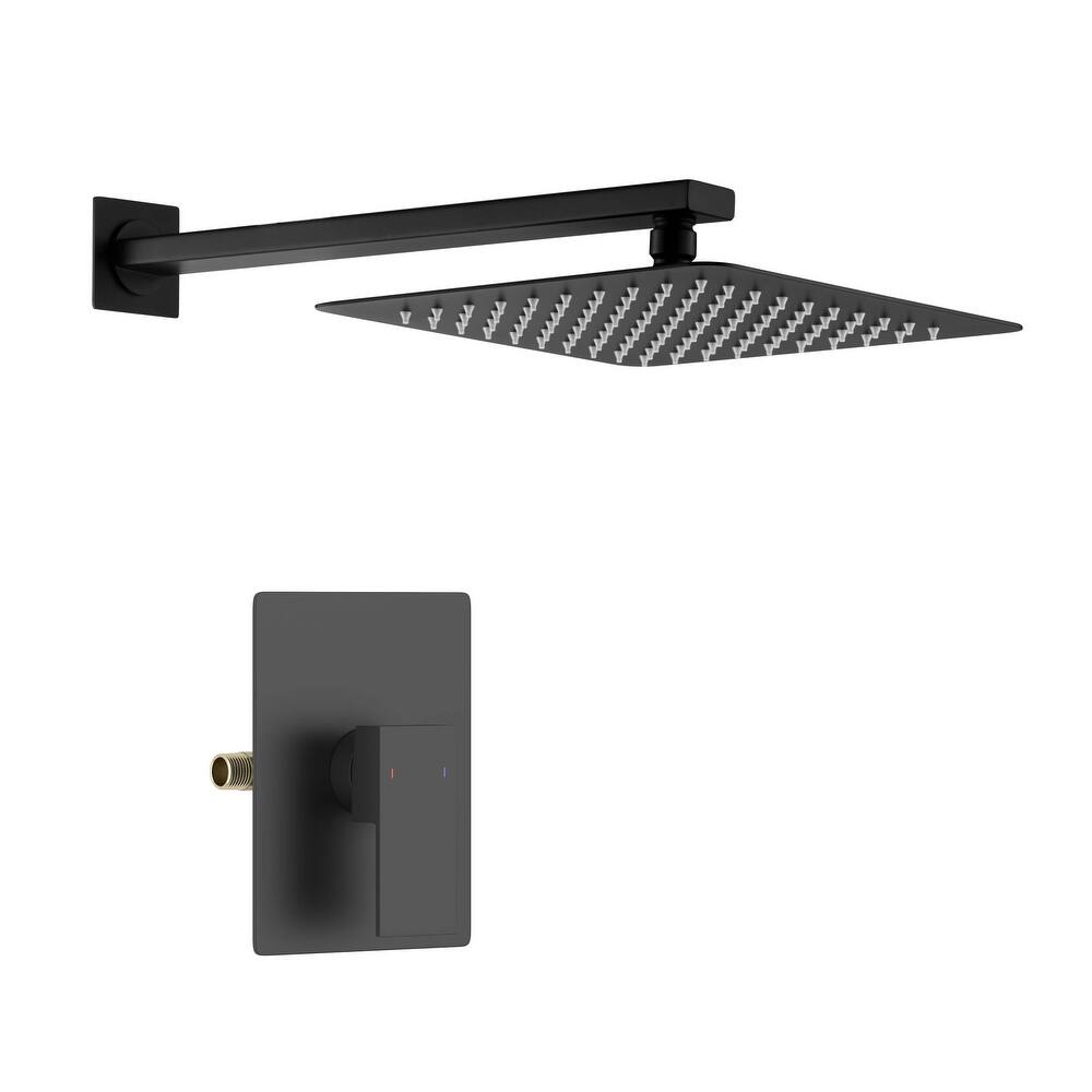 Cube Pressure Balanced Single Function Shower System with Rough In Valve