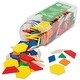 preview thumbnail 3 of 4, edxeducation Pattern Blocks - Plastic - Set of 250 - Assorted