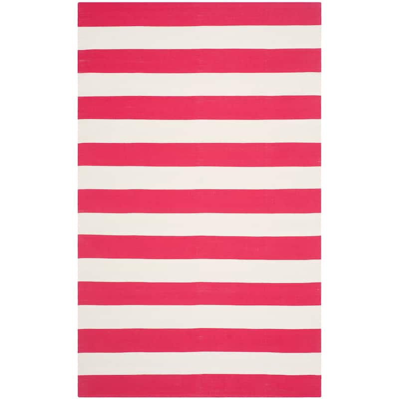 SAFAVIEH Handmade Montauk Caspian Stripe Cotton Flatweave Rug