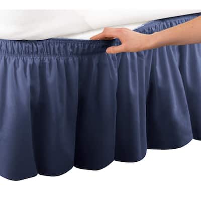 Elastic Bed Wrap Ruffle Bed Skirt