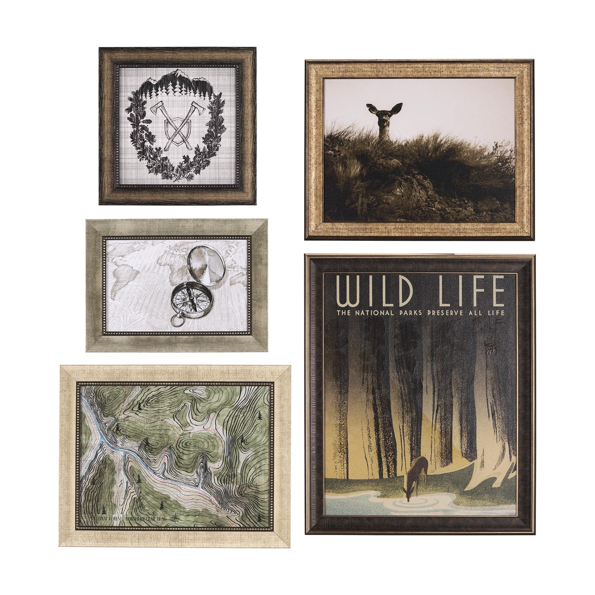 Adventure Map by Chad Mackay a Hand Embelished Textured Framed Art Print