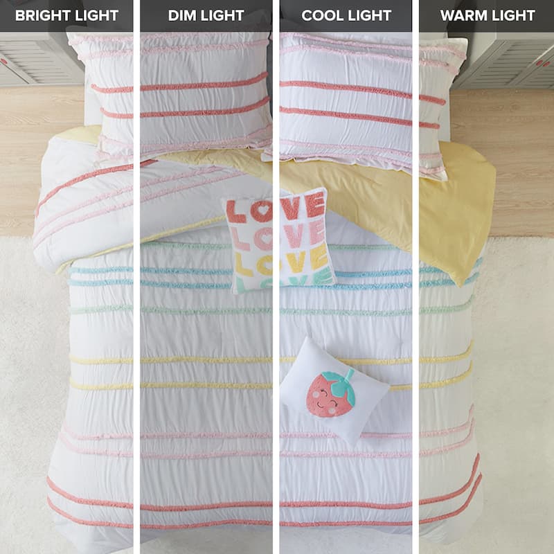 Mackenzie Cotton Comforter Set with Chenille Trim by Intelligent Design Kids