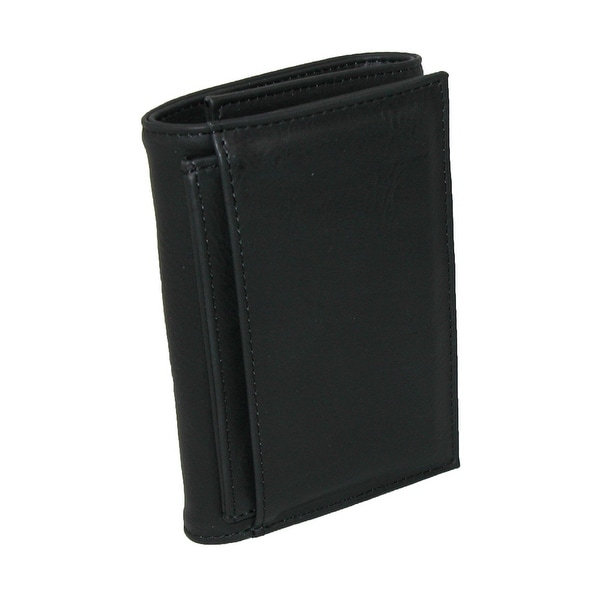Buxton Men's Leather RFID ID Trifold Travel Wallet - One size