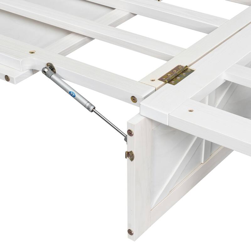 Space-Saving Queen Murphy Bed with USB, Outlets, and Storage Drawers