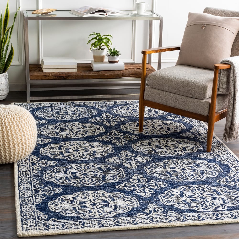 Livabliss Talbot Handmade Medallion Wool Area Rug