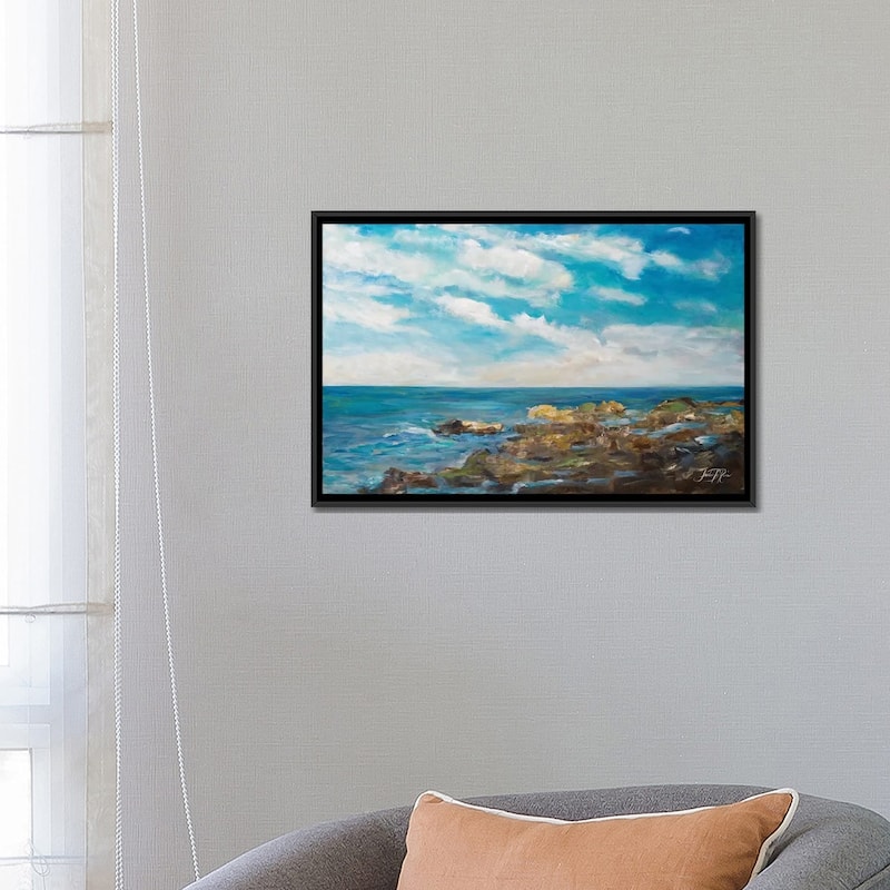 "Into the Horizon I" by Julie Derice Framed