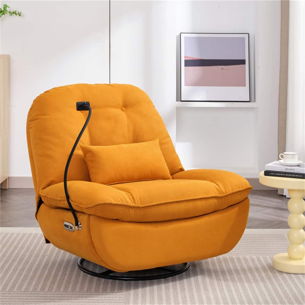 Power Recliner Swivel Glider USB Charger with Bluetooth Music Player