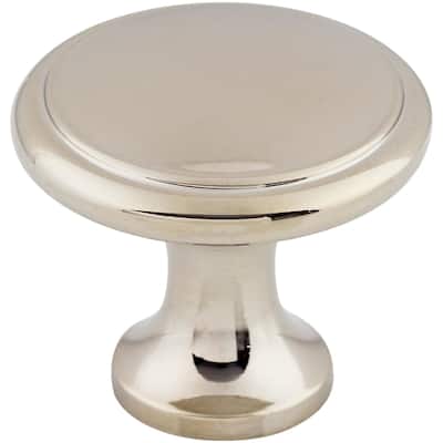 Top Knobs Ringed 1-1/8 Inch Mushroom Cabinet Knob from the Asbury