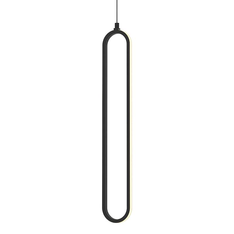 AFX SIEP24LAJD1 Sienna 23" Tall LED Mini Pendant - Black / White